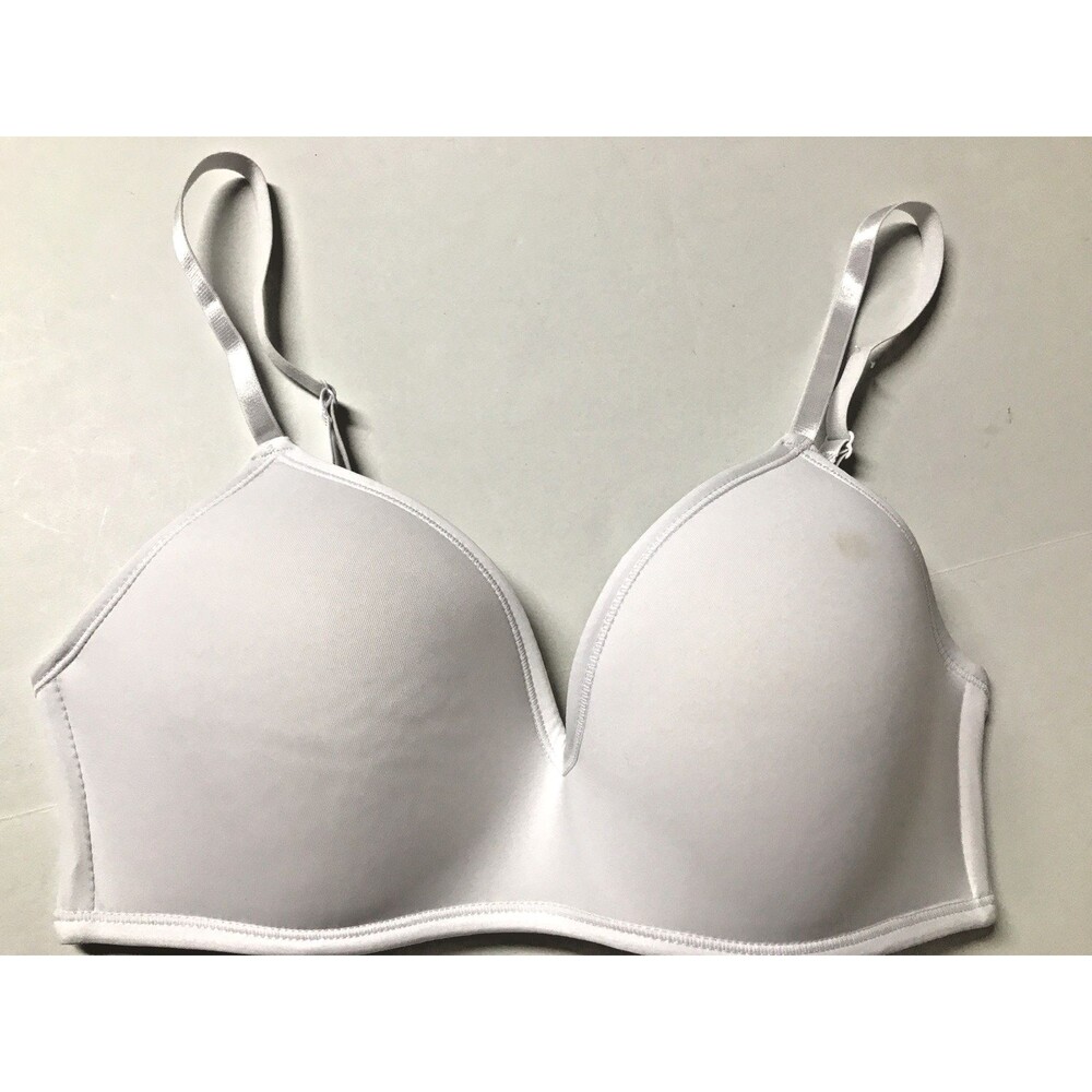 34B Unbranded White Bra Padded Adjustable Back Clasp